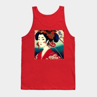 Geisha Study A in Japanese Style Tank Top